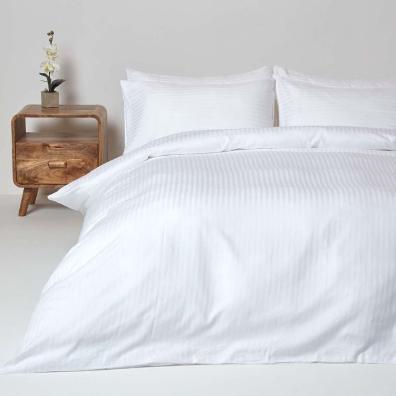 Pamuk 40s 250 brojanja navoja 1 cm satenski trag hotelski ravni listovi set