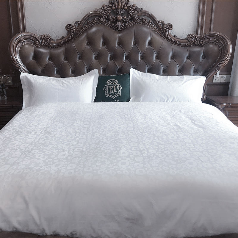 60S čisti bijeli pamuk T300 hotel jacquard posteljina